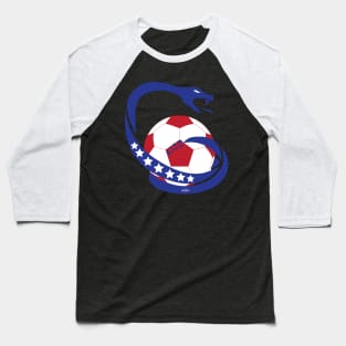 Rattler Soccer Logo Baseball T-Shirt